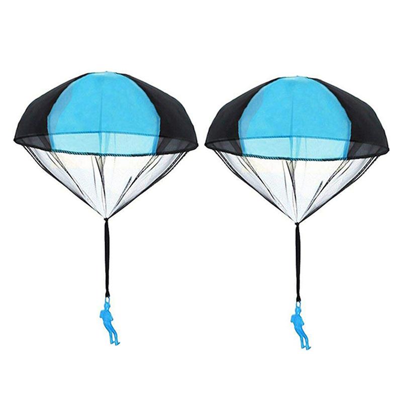 1PC/2PC Hand Parachute Mini Hand Thrown Parachute Spring Outdoor Sport Game Supplies Flying Parachute Creative Gift Boy Girl ZYF