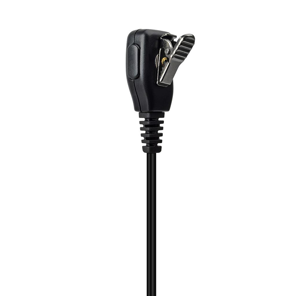 Mushroom-tipped Acoustic Tube Earpiece, Discreet Earphone with PTT Mic, Y Plug for Vertex/Yaesu