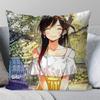 Mizuhara Chizuru Anime RentAGirlfriend Pillow Case Fashion Square Pillowcase Bedroom Sofa Room Ins Decoration Leisure