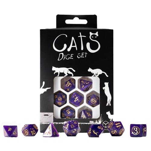 

Q Workshop Cats Dice Set 7pcs (Purrito)