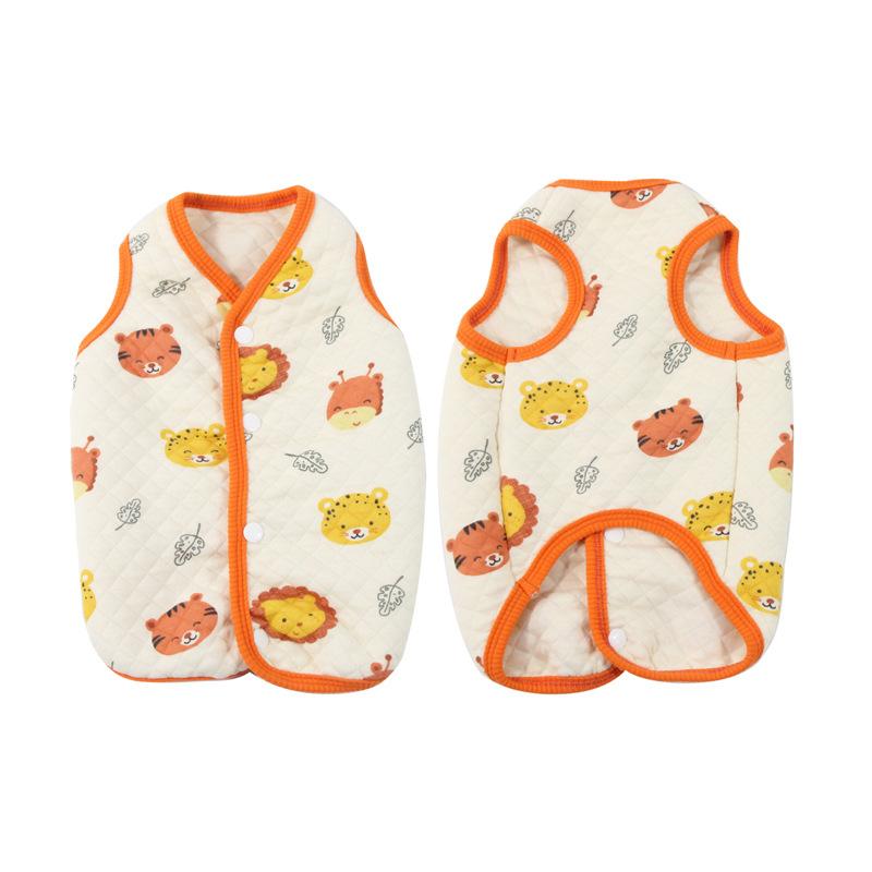 

Погладьте его мультяшный плюшевый корги одежда для собаки осень и зима жилет теплый стеганый питомец домашняя одежда L