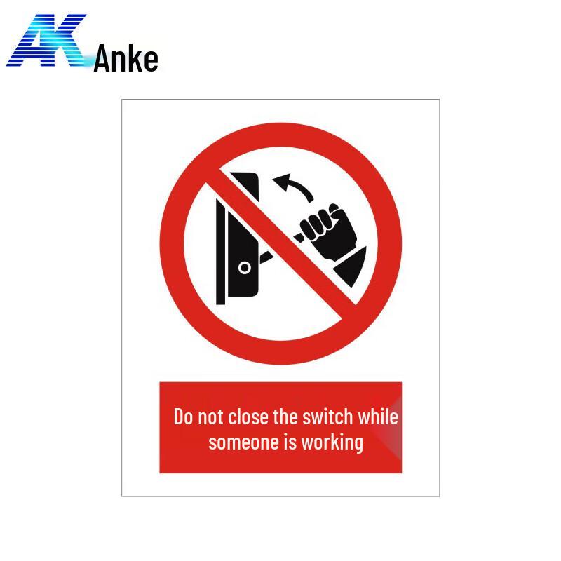 Anke Magnetic Do Not Operate Warning Sign