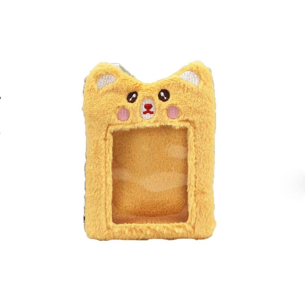 Bag Pendant Cartoon Photocard Holder Korean Style Bus Card Holder Fluffy Plush Card Bag  Lady