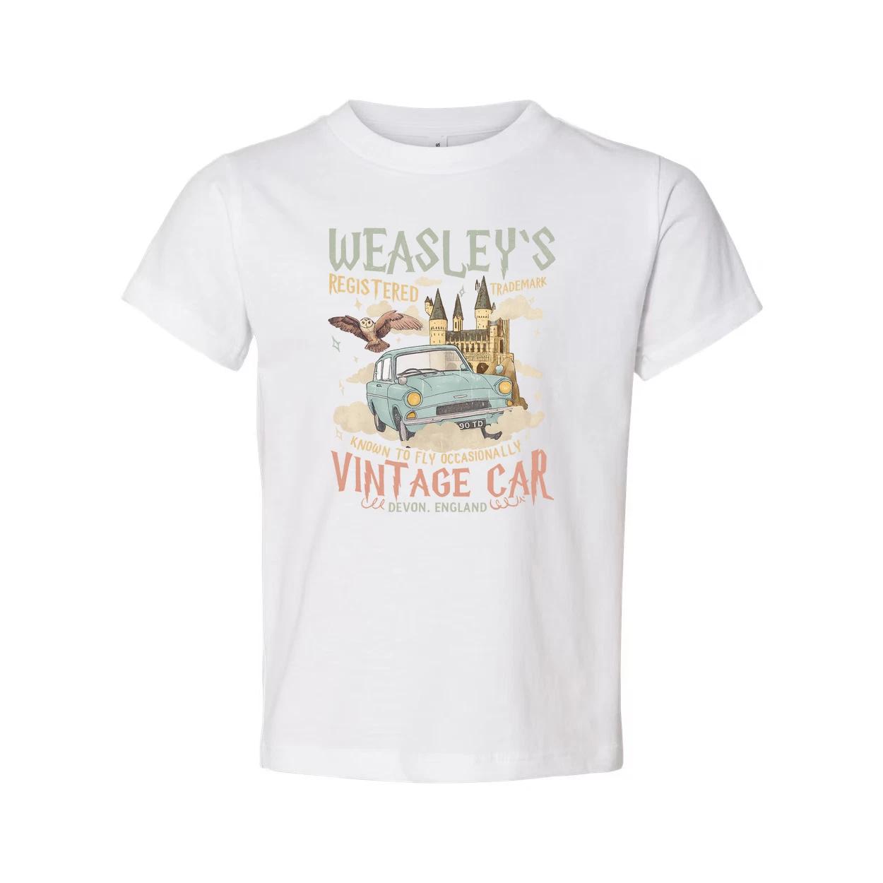 

Weasleys Vintage Car Graphic Unisex Short Sleeve T Shirt 4XL