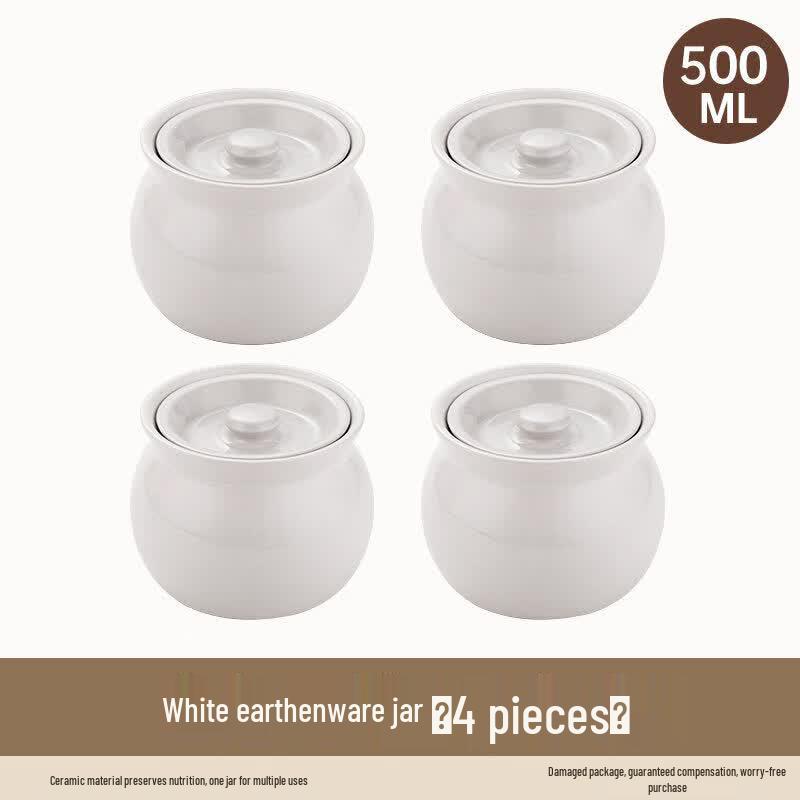 Individual Ceramic Double Boiler Stew Pot