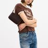 COACH Plaza Artificial Leather With Cow Leather Handbag, Shoulder Bag Small Women's Maple Brown CCC42-B4YDT