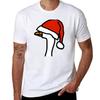Portrait Of A Goose Wearing Stolen Santa Hat T-shirt T Shirts For Man Pack Cotton Cotton T Shirt Man T Shirt Man Luxury T-shirt