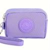 1pc Mini Coin Purse Cross-border Gift Simple Keychain Nylon Zipper Coin Purse