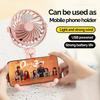 New USB Rechargeable Portable Octopus Mini Fan 3 Speed Handheld Cooling Fan With Hanger Outdoor Table Necklace Variable Styling