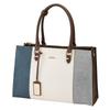 Tote Bag for Large A4 Shoulder Riberte Series [Clelia] Women, Tricolor, Capacity, Compatible, 2-way Bag, [CL-22772] (Blue Mist)