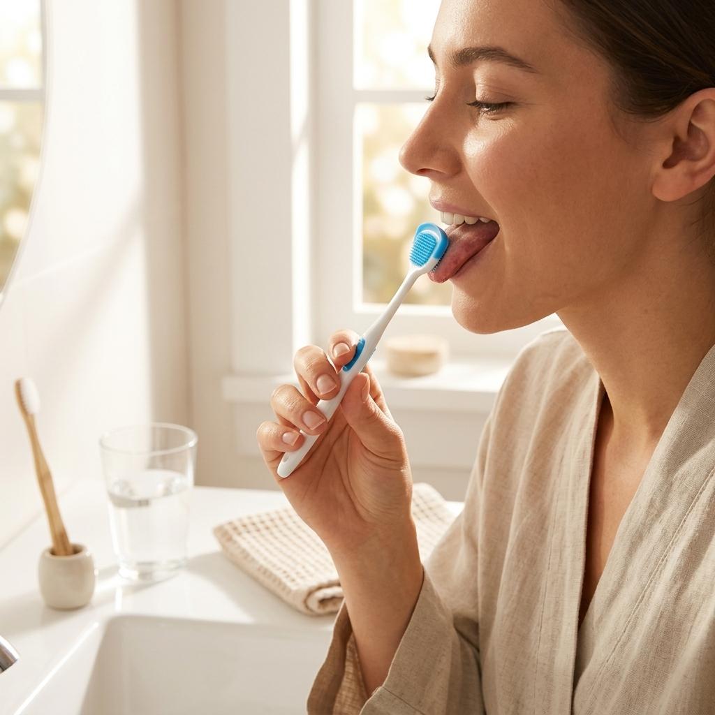 Silicone Tongue Cleaner Multifunctional Scraper Brush For Oral Care