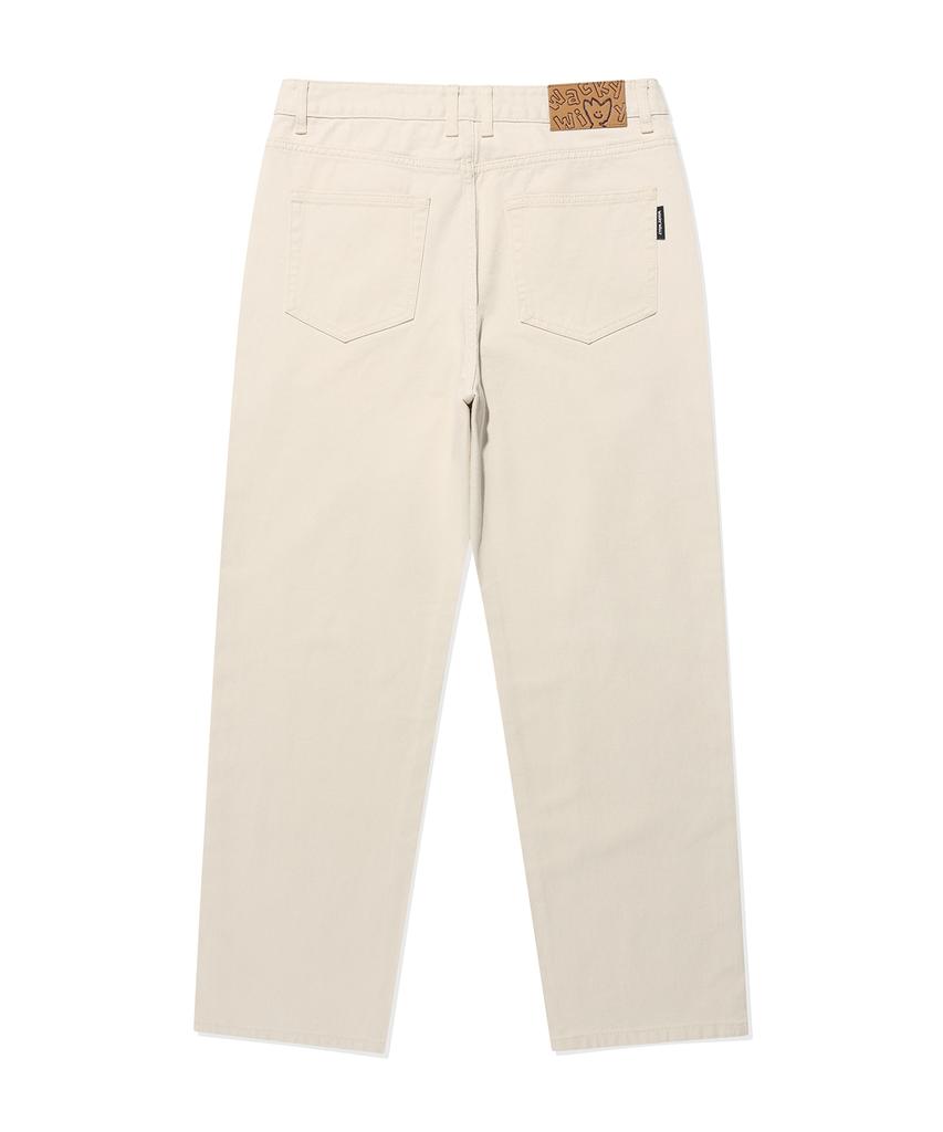 WACKY WILLY Basic Denim Pants Ecru