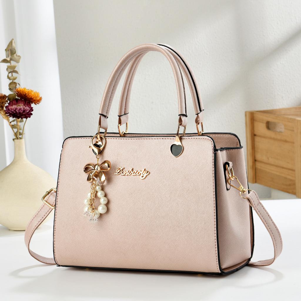 Women’s Light Luxury Top Handle Handbag, Trendy Elegant Atmospheric Shoulder Crossbody Bag For Daily Casual Outfits