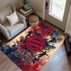 Bayern Munich Soccer Art Area Rug Design for Playrooms Entryway Kitchen Living Rooms Antislip Carpet Anime Office Decor Best for Christmas