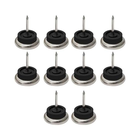 Furniture Slider, 10 Pieces, Furniture Pad, Round, Easy To Move, Chair Leg Cover, Round Furniture Moving Pad, Chair Foot Cover, with Nails,