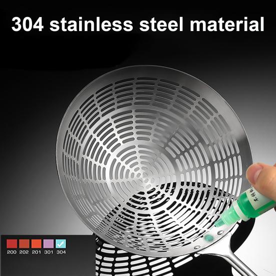 Stainless Steel Spider Strainer Skimmer Long-Handled Mesh Oil Strainer Spoon for Deep Frying Pasta & Hot Pot Rust-Resistant Kitchen Cooking Spoon