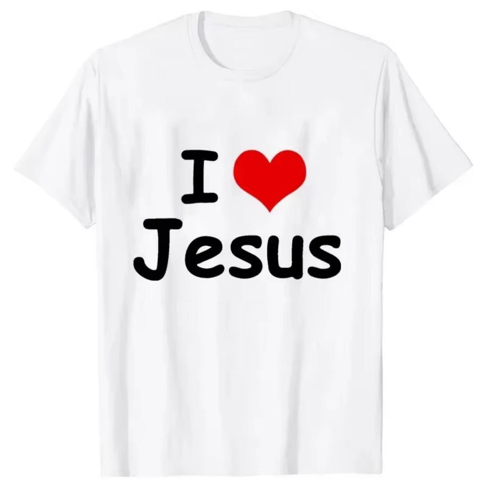 Jesus Print T-shirts Women Men T Shirt Christ Casual Short Sleeve O Neck 3d  Tees Harajuku Funny Tops Oversized Black Clothes