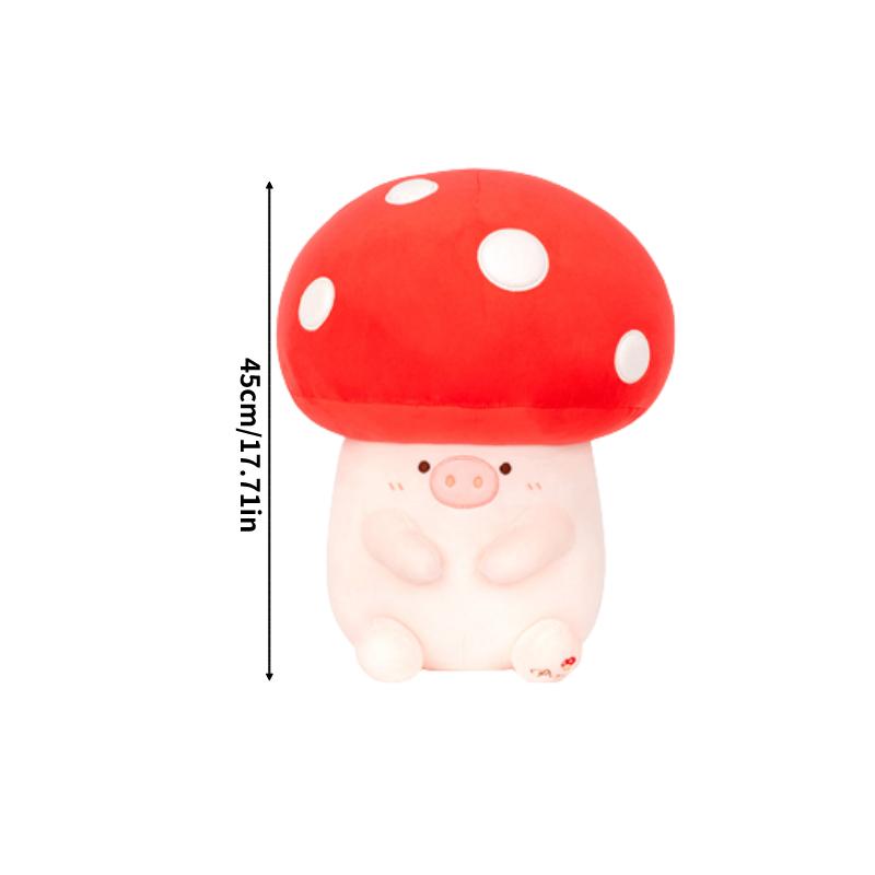 

Плюшевая игрушка-гриб в виде свиньи, мягкие куклы, свадебные украшения, подарки для девочек 45cm/17.71in