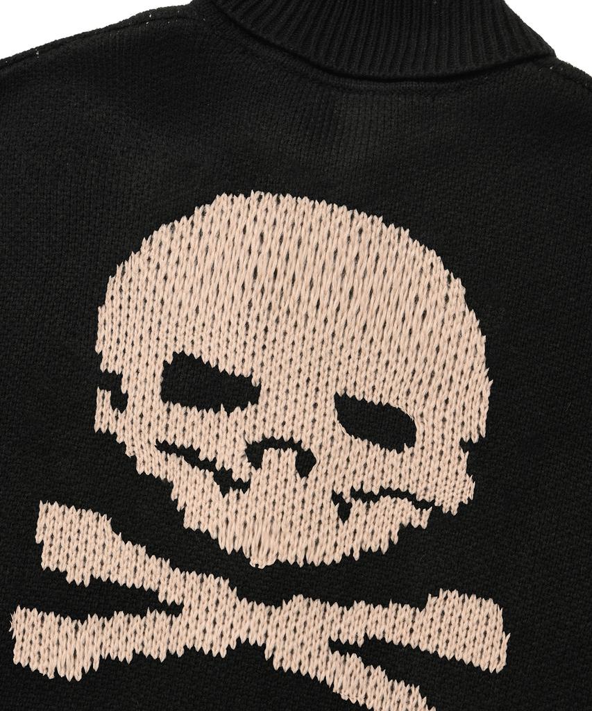 Seuweideu Schädel Cowichan Pullover [Schwarz]