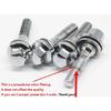 M12 x 1.25 ALLOY WHEEL EXTRA LONG THREAD BOLTS FLAT SEAT WASHER Bolt For Peugeot Citroen C4 C5