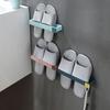 Badezimmer Hausschuhe Halter Wandmontiertes Aufbewahrungsregal Robuste Konstruktion Starke Tragfähigkeit Hausschuhe Schuhe Regal