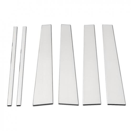 Chrome Pillar Post Window Trim For Lincoln Navigator & Ford Expedition 1997-2017