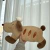 New Original Toy Chef Baguette Dog Healing Cushion Soft and Comfortable Plush Puppy Pillow