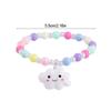 Cartoon Rainbow Unicorn Colorful Beads Bracelet Kids Girls Birthday Party Favors Goodie Pinata Filler Baby Shower Christmas Gift