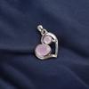 Rose Chalcedony Gemstone 925 Sterling Silver Statement Jewelry Women's Pendant CP-3-16
