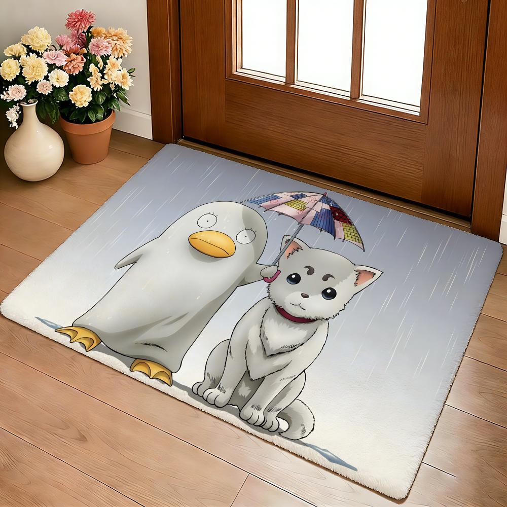 Anime Hot G-Gintama Floor Mat Cozy Flannel Soft Thick Non-Slip Mat For Living Room Bedroom Kitchen Decor Rugs