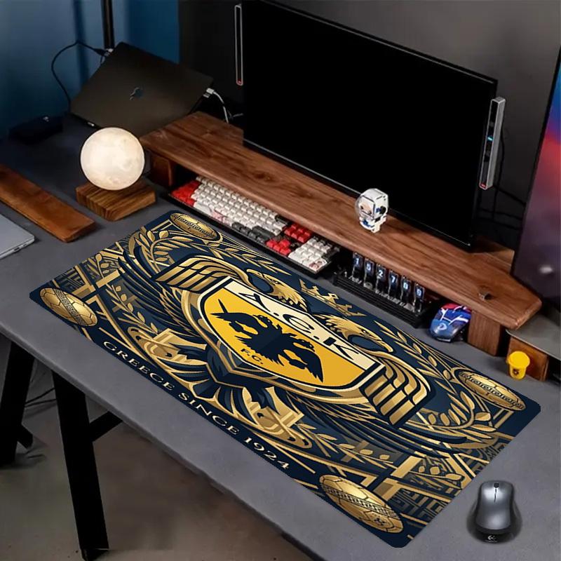 AEK Athens FC Print Mouse Pad, Anti‑Slip Desktop Keyboard Mat, for PC Laptop Gaming Working Daily Use, Cool Festival Surprise Gift