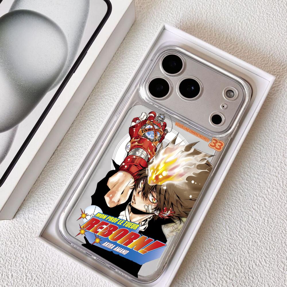 Anime R-Reborn Phone Case For iPhone 17 16 15 14 13 12 Pro Max Plus With Magnetic Crystal Clear Case Wireless Charge