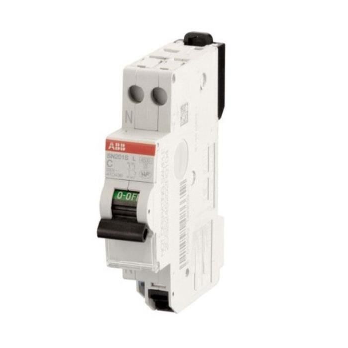 Disjoncteur - abb - u+n 230v~ 10a - 3ka - magneto-thermique - courbe c