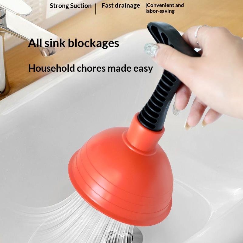 Bathroom Cup Plunger Plunger Plunger Powerful Slip Proof Handle Efficient Small Drain Plunger For Toilet Bathtub Sink