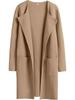 Women American Style Casual Lapel Coat Woolen European