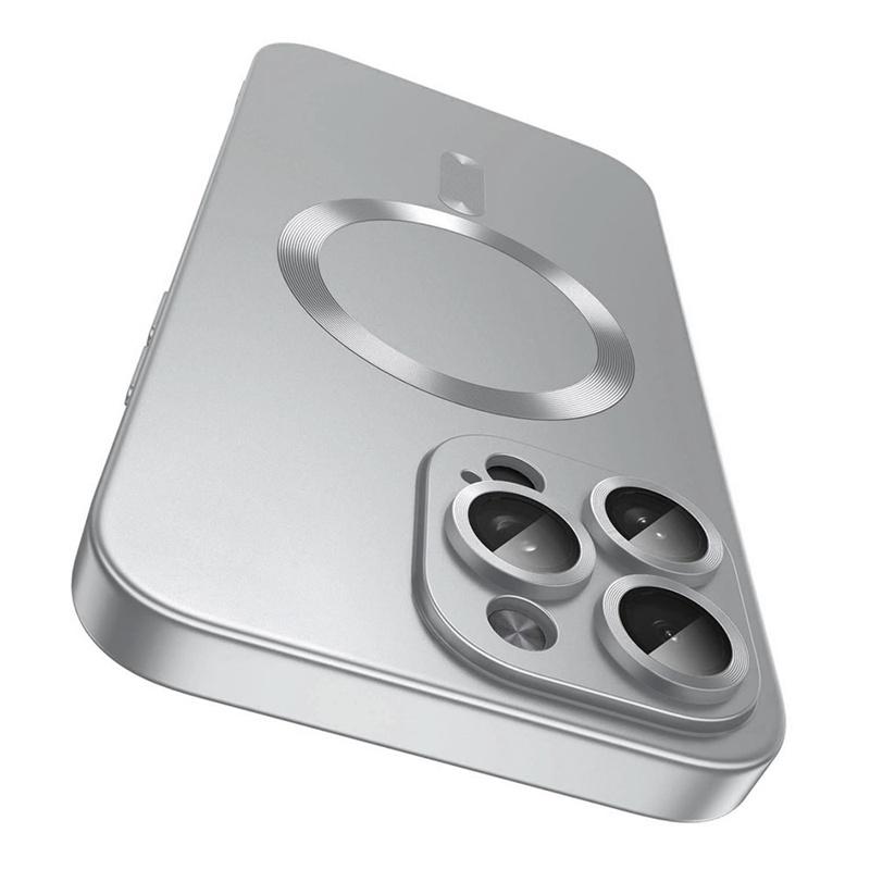 

Матовый противоскользящий чехол для телефона с защитой объектива MagSafe для iPhone 16 15 14 13 12 11 Pro Max Plus, магнитная крышка для беспроводной зарядки For iPhone 16 Pro