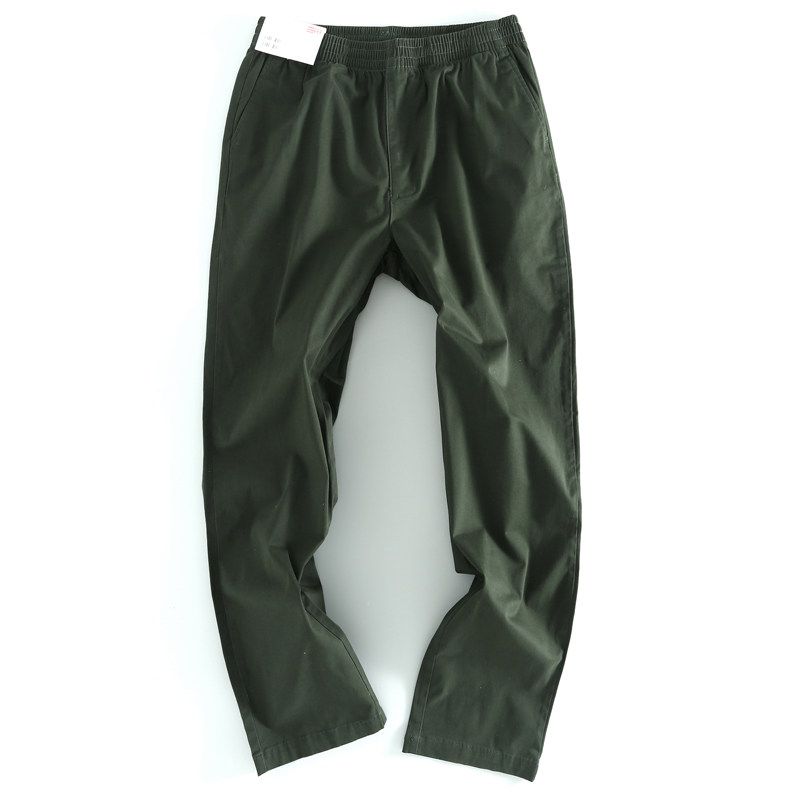 Trade Brand Discount Cut the Tag Off Men's Spring and Autumn Thin Men's Casual Trousers Linen Drape Cut the Tag Off Overplus Order Solid Color Pants