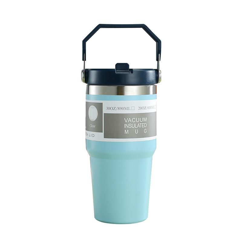 Premium Large-Capacity Stainless Steel Sports Thermos Cup - Portable and Car-Compatible