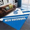 MSV Duisburg Teppich für Wohnzimmer Schlafzimmer Zuhause Sofadekoration, Kinderspiel Rutschfeste Bodenmatte