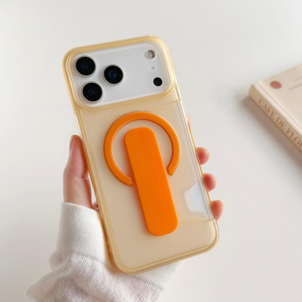Card Holder Slot Bracket Matte Clear Phone Case For For Iphone 17 16 1 14 13 Pro Max For Magnetic Shockproof Cover
