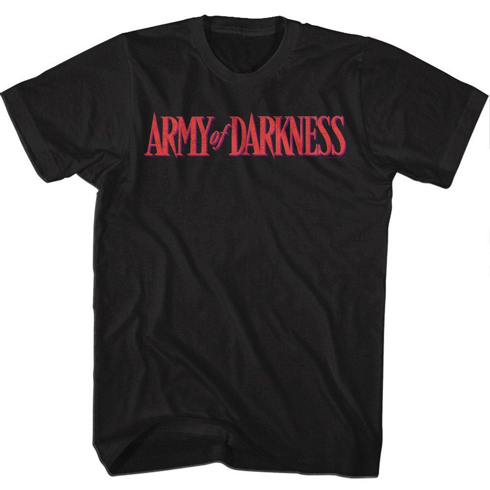 Army of Darkness Classic Darkness Color Logo Black Adult T-Shirt M