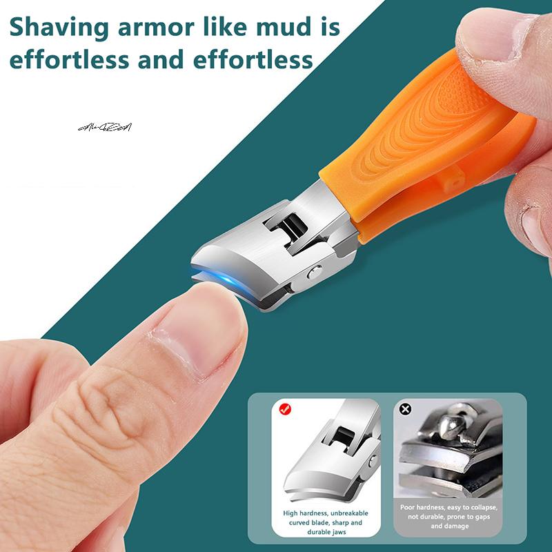 Large Thick Anti-Splash Nail Clippers Special Diagonal Pliers Hard Nail Scissors for Household Manicure Tools