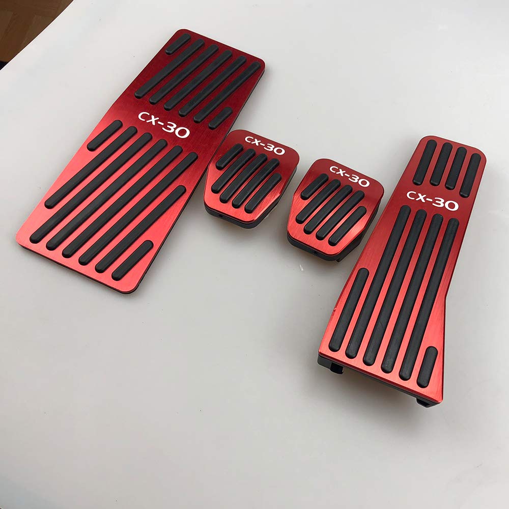 Mazda CX-30 DM-serien (Oktober 2019 och uppåt) Aluminium Pedalskydd, Broms Koppling, Fotstöd,