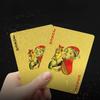 Altın Gümüş Varak Poker Kartları Plastik PVC Su Geçirmez Büyük Baskılı Oyun Kartları Oyun Seti Eğlence Aracı İç Mekan Dış Mekan