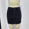 Minigonna Casual Elasticizzata Lavata in Denim Slim Fit da Donna