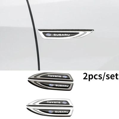 For Subaru STI Forester BRZ XV Outback Impreza WRX Legacy BRZ Tribeca 2PCS Car Styling Fender Stickers Emblem Badge Decoration