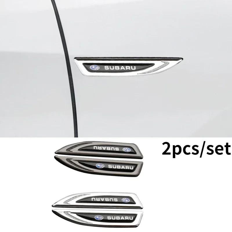 for Subaru STI Forester BRZ XV Outback Impreza WRX Legacy BRZ Tribeca 2PCS Car Styling Fender Stickers Emblem Badge Decoration Y11