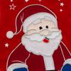 Świąteczna Skarpeta Santa Claus Czerwona