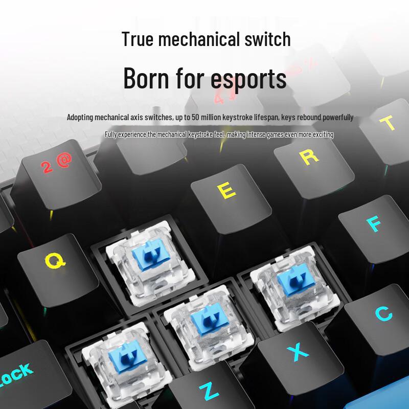 OLOEY K68 Wired Mechanical Feel Keyboard