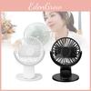 Portable Clip Fan With Usb Rechargeable Battery For Office Home And Travel Use